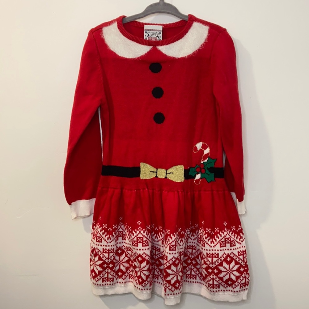 Christmas Dress by Well Worn Holiday Sweater Dress. Sz 3T